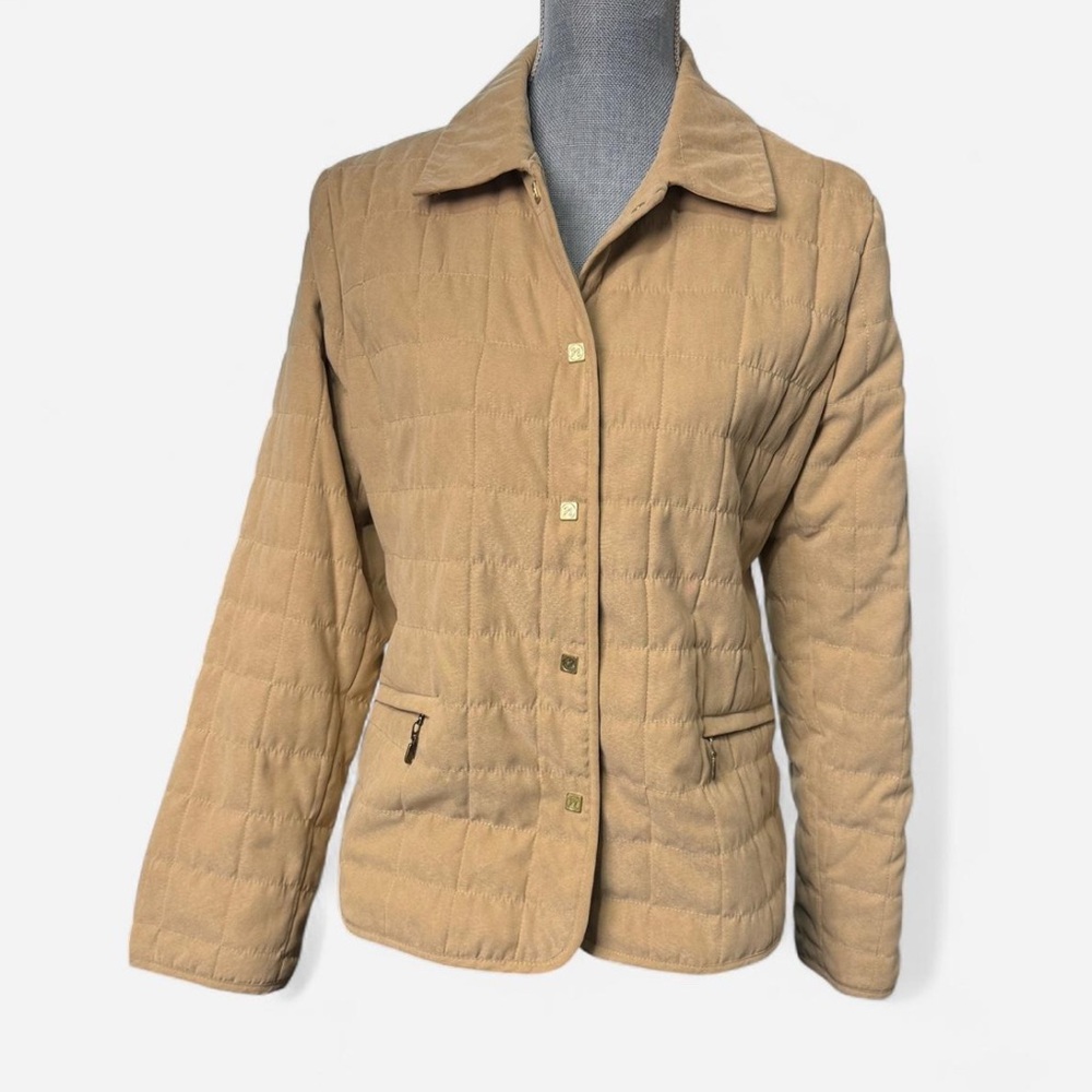 Women's Tan Quilted Jacket‎